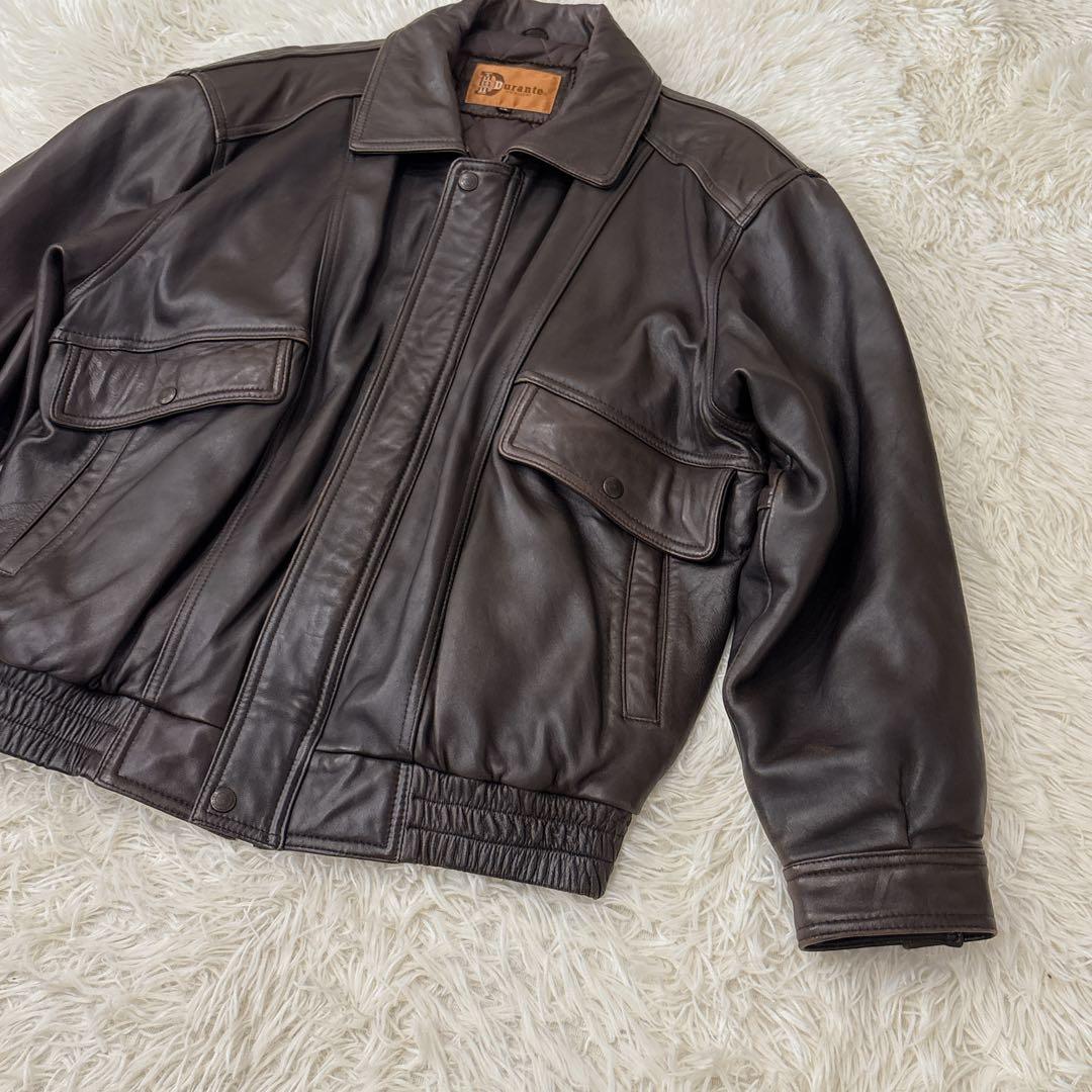 DURANTE レザージャケット　A2 羊革　LL 美品級　ヴィンテージ　極上