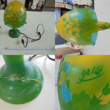 AKa5770　エミール・ガレ　電気スタンド　高さ　約３５．５ｃｍ