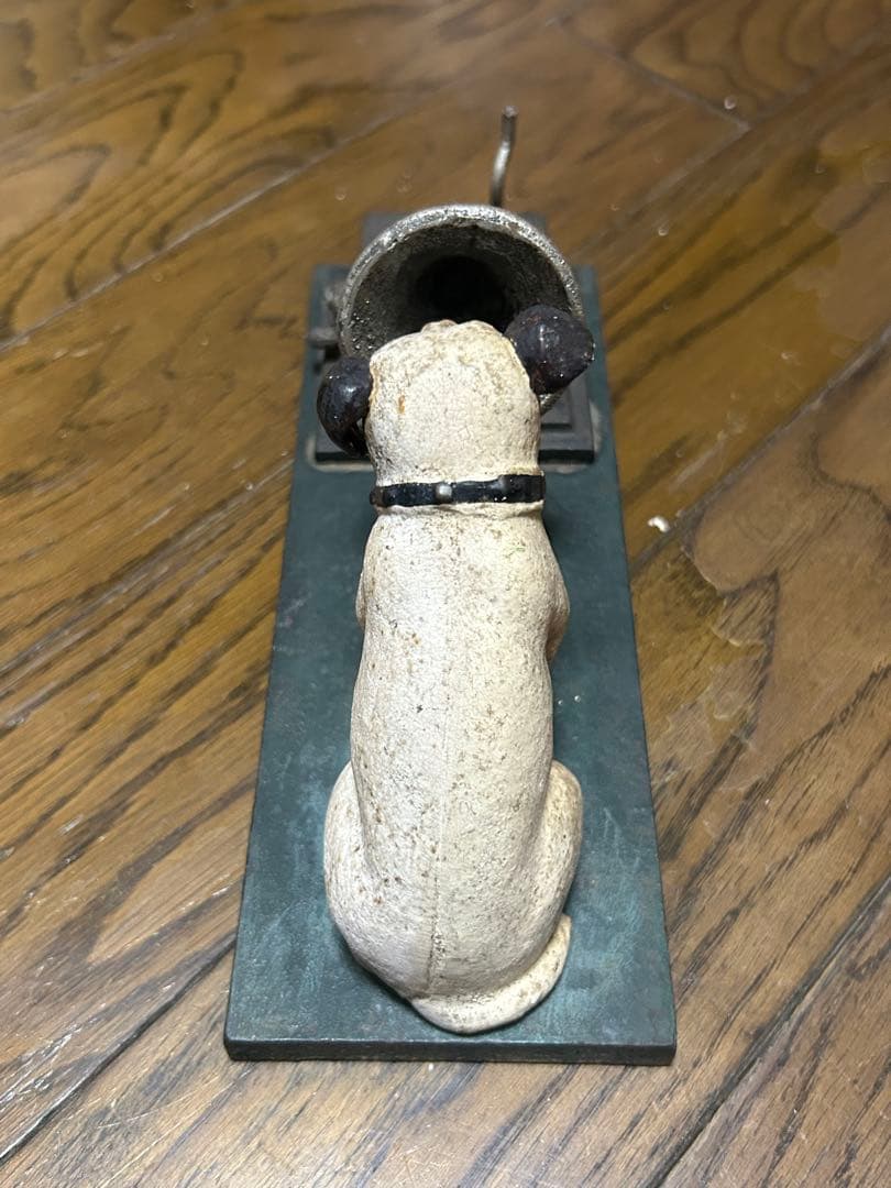 犬と蓄音機の金属製装飾品　激レア商品　レトロ　昭和　アンティーク