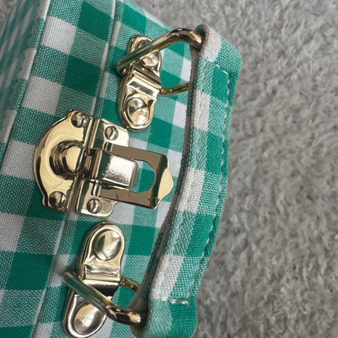 チェック柄ハンドバッグ