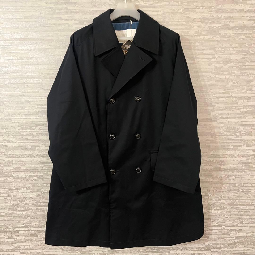 【nanamica】ゴアテックス 2Lコットンブレステッドダブルコートブラック