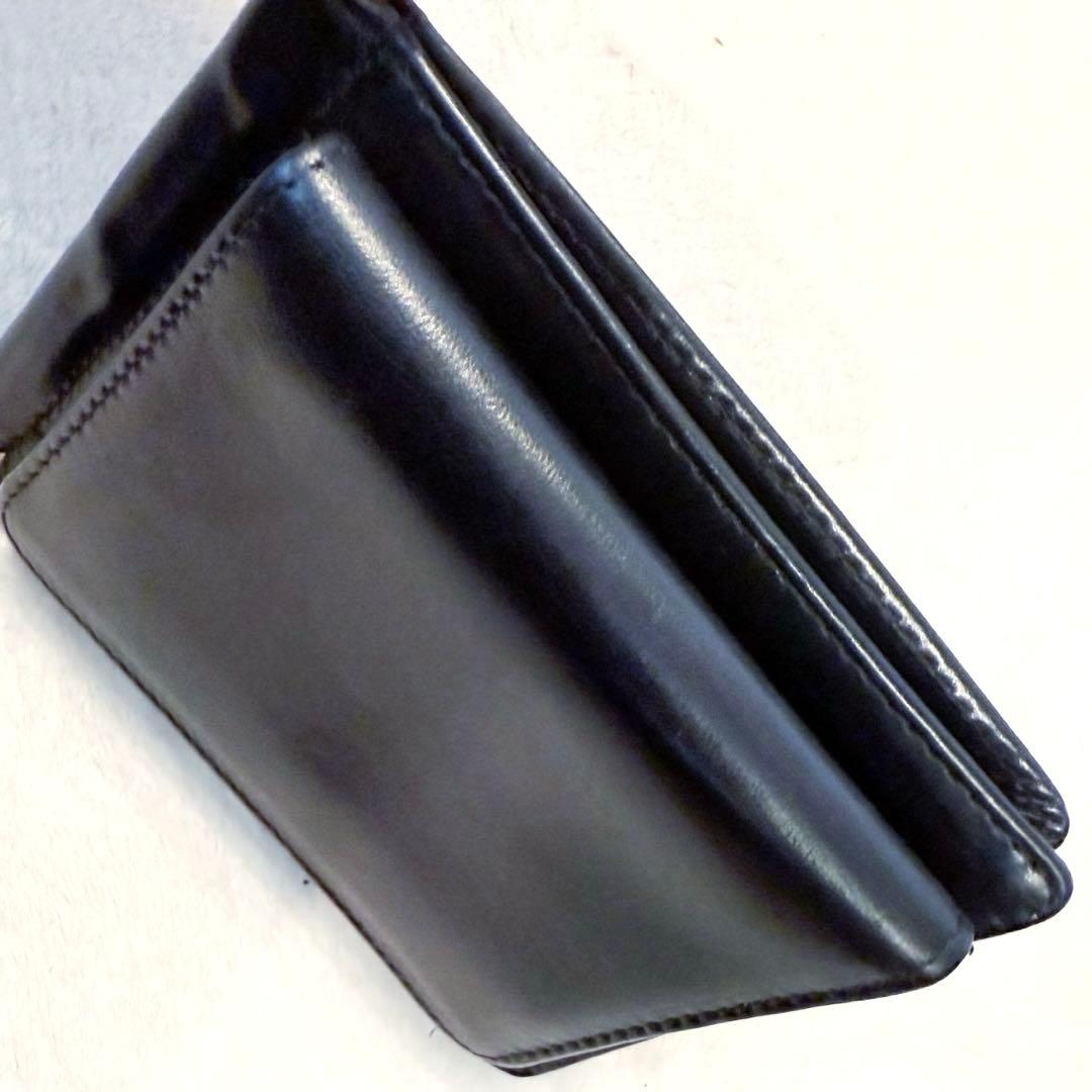 GLEN グレンロイヤル マネークリップ 二つ折り財布 黒　小銭入れ