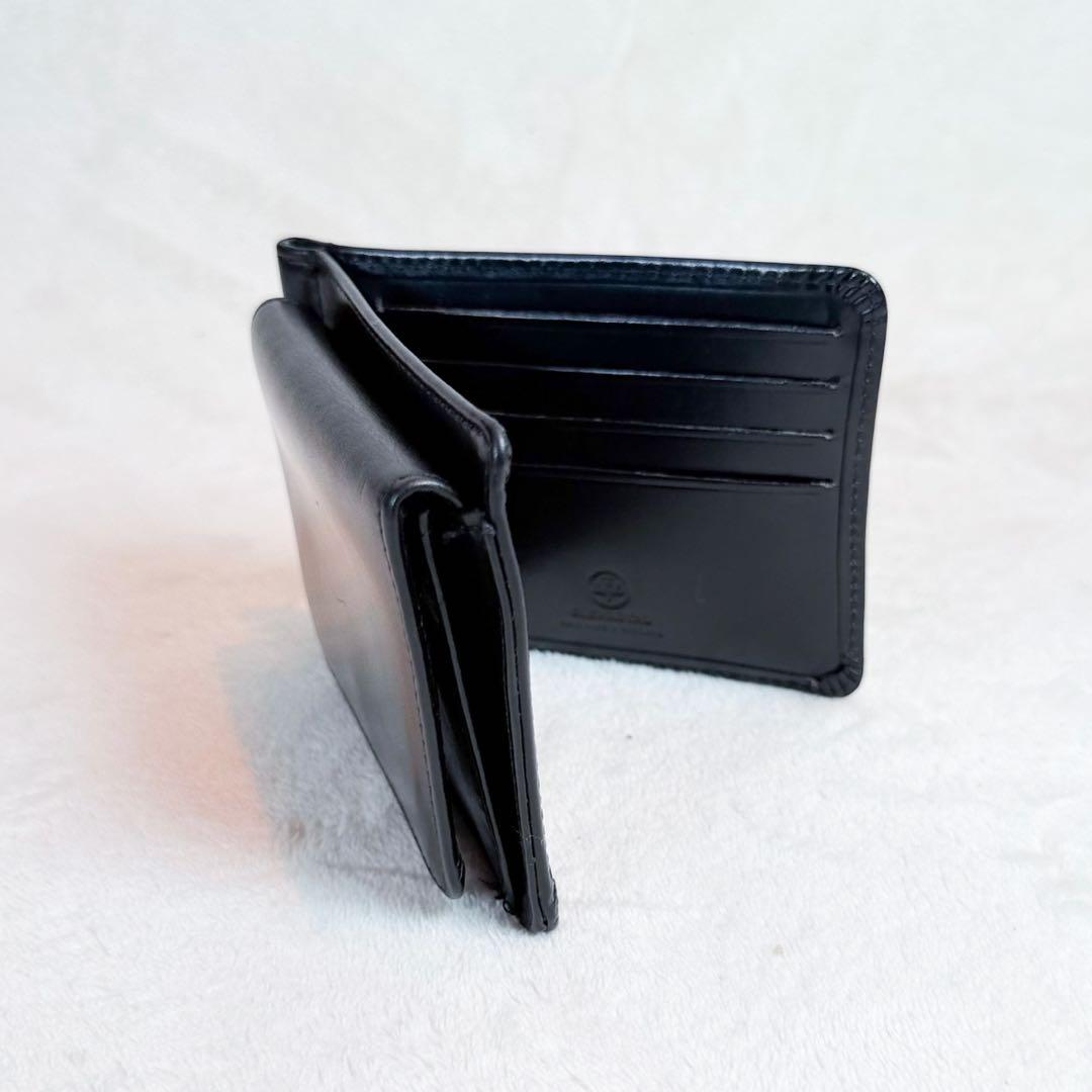 GLEN グレンロイヤル マネークリップ 二つ折り財布 黒　小銭入れ