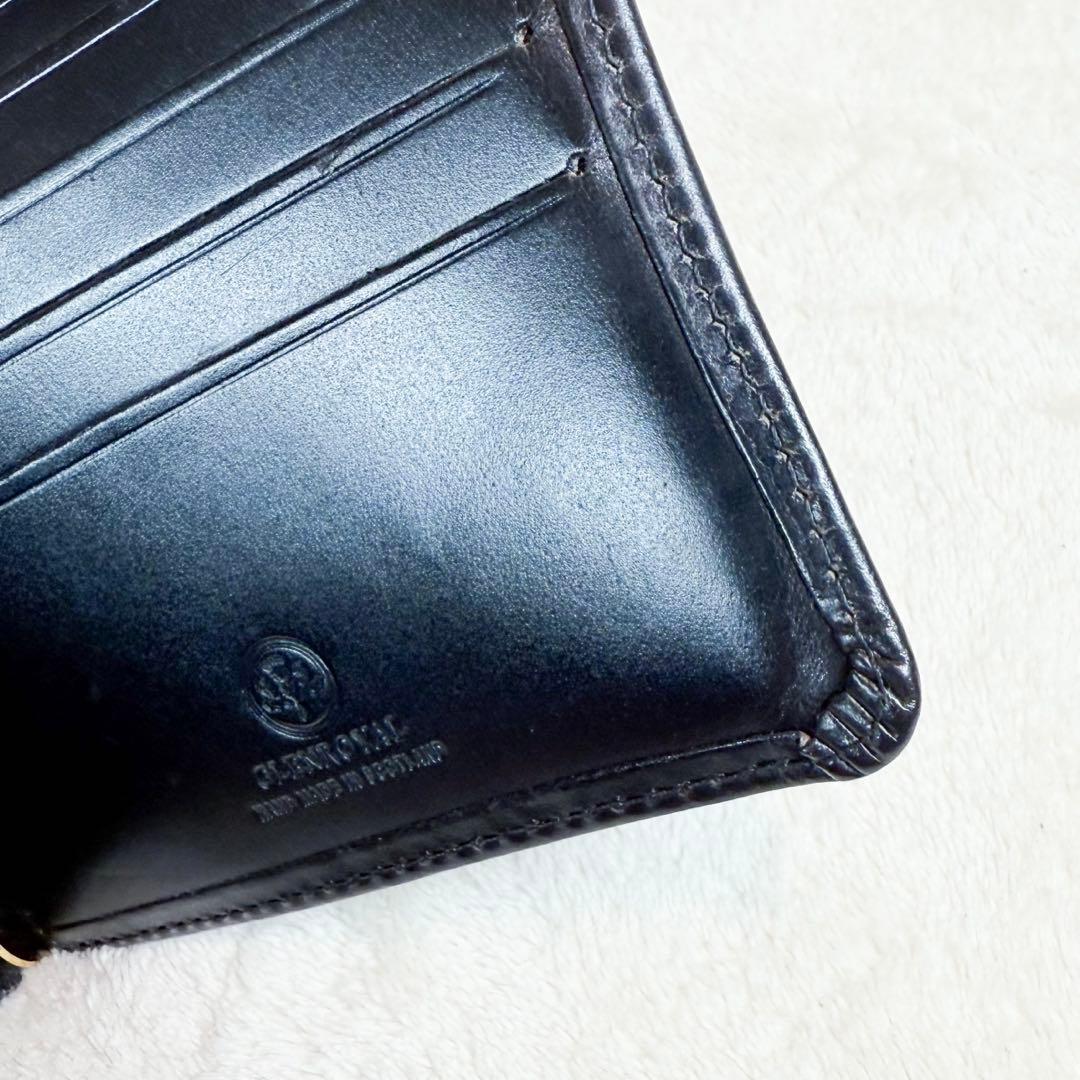 GLEN グレンロイヤル マネークリップ 二つ折り財布 黒　小銭入れ