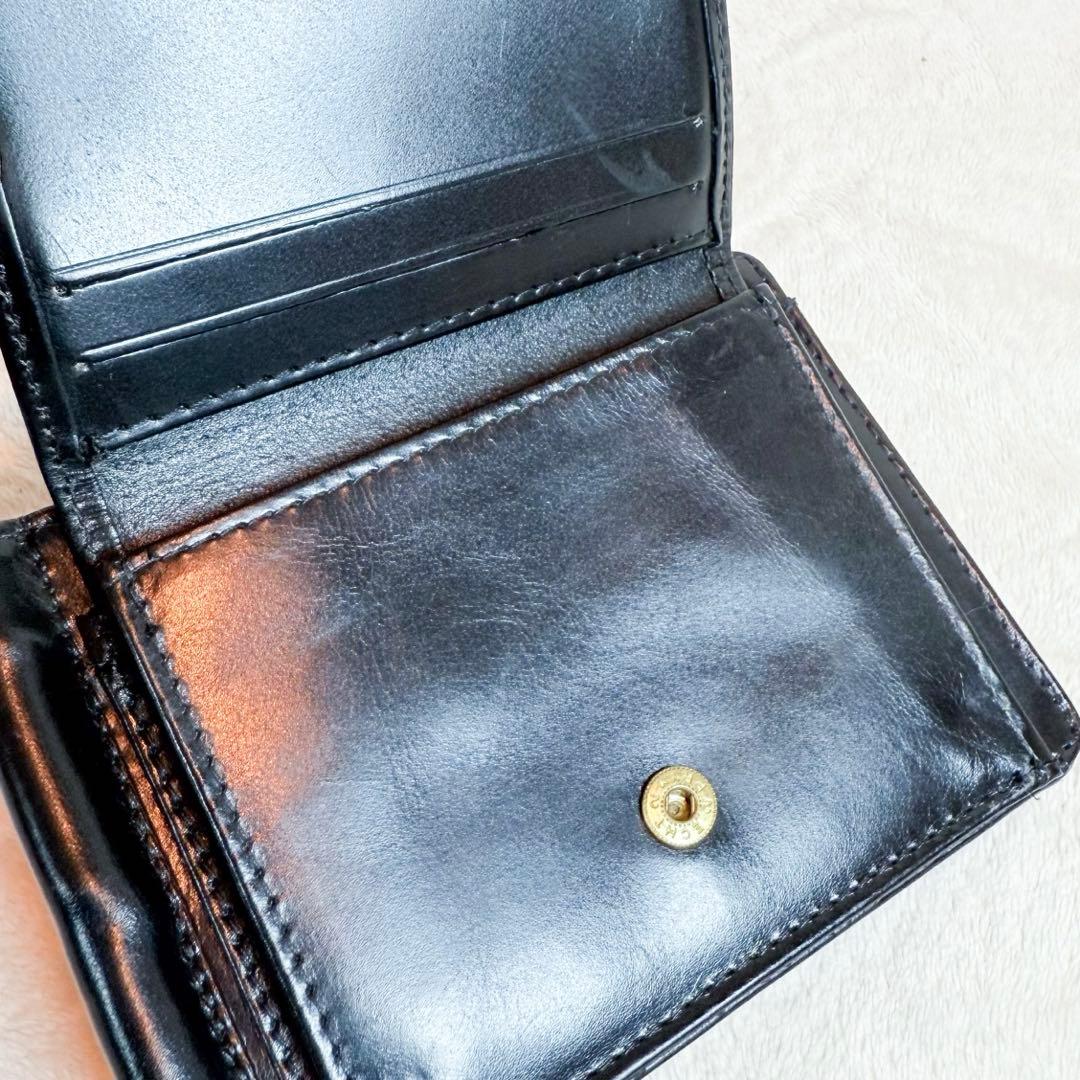 GLEN グレンロイヤル マネークリップ 二つ折り財布 黒　小銭入れ