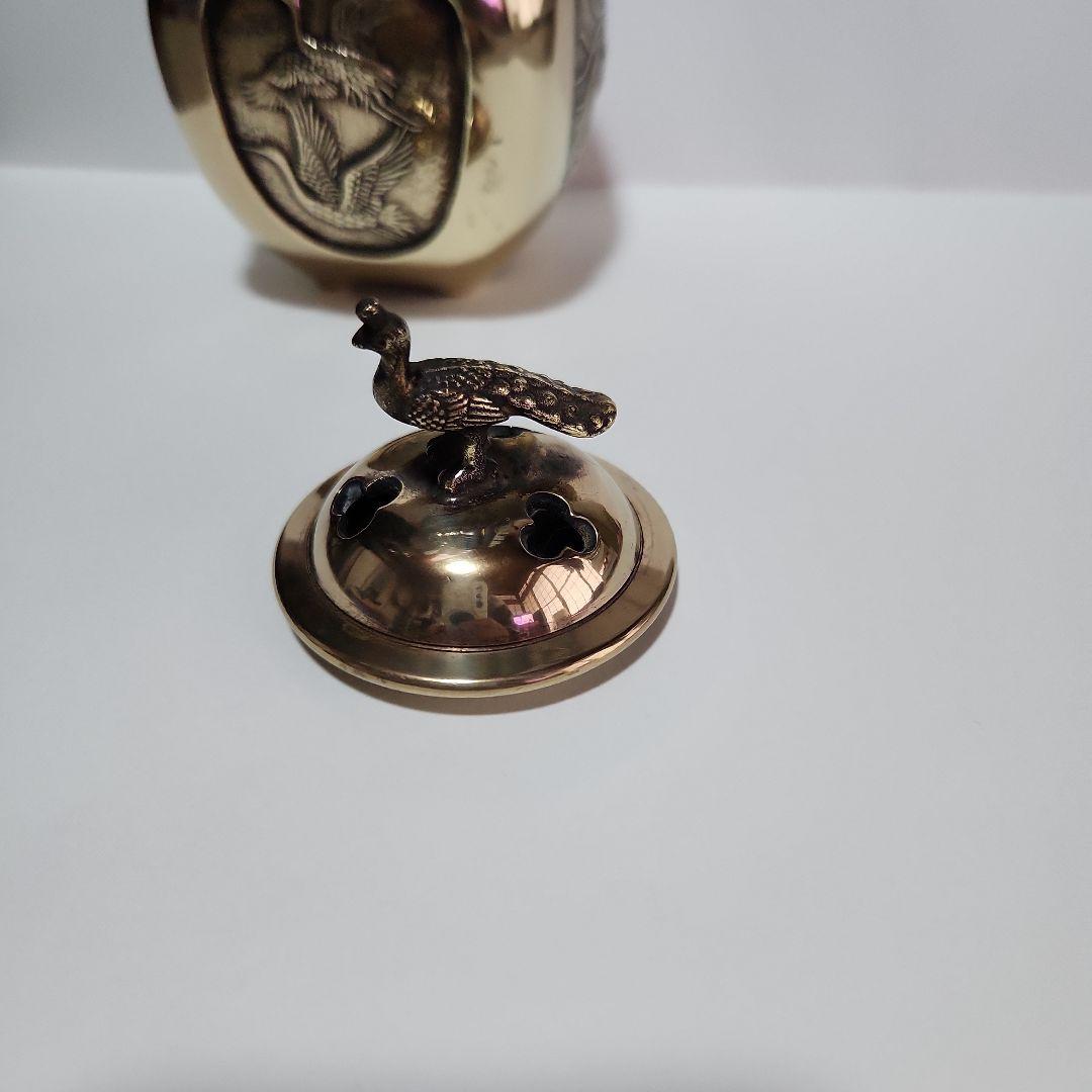 織田幸銅器 香炉 四方間取瑞鳥(小) 高岡銅器 仏具 高級 高級仏具