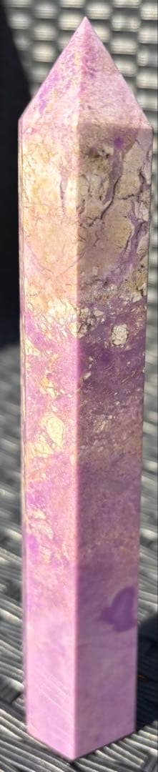 【天然石】タワー　アメリカレピドナイト　パープルマイカ③