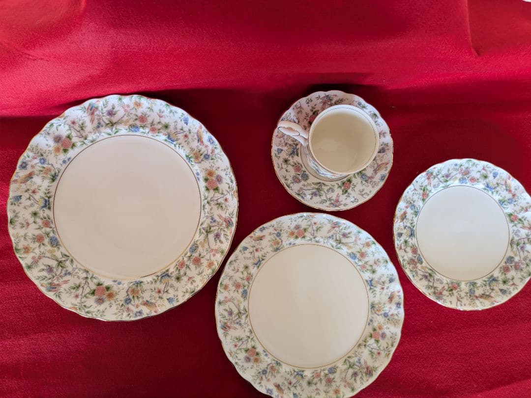 桃山陶器　ティーカップ＆洋皿28点セット