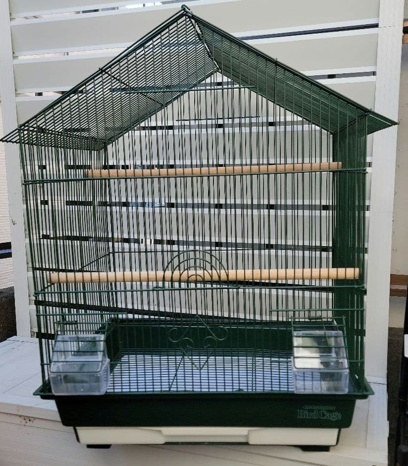 【新古品】希少 バードゲージ 鳥かご 家型L 緑 ディスワン株式会社