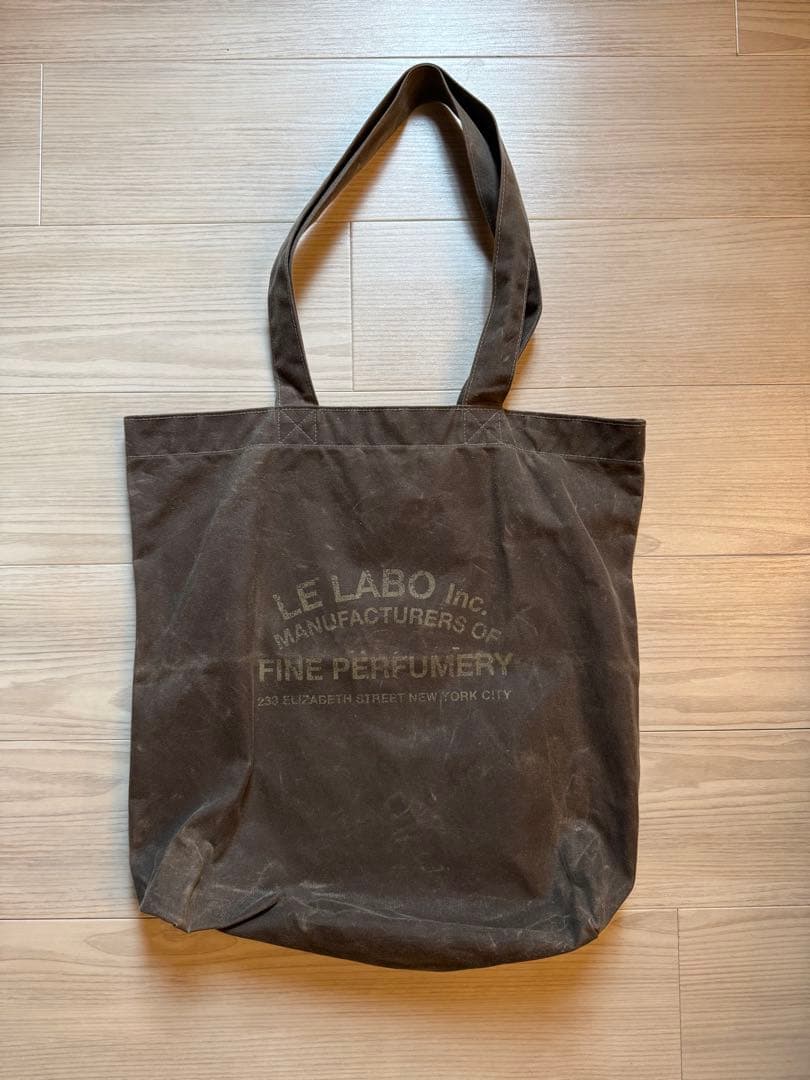 LE LABO ルラボ トートバッグ ワックス キャンバスほぼ新品未使用