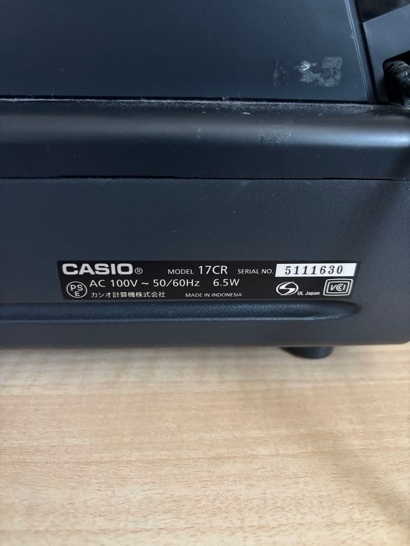 カシオ 17CR レジスター　簡単操作
