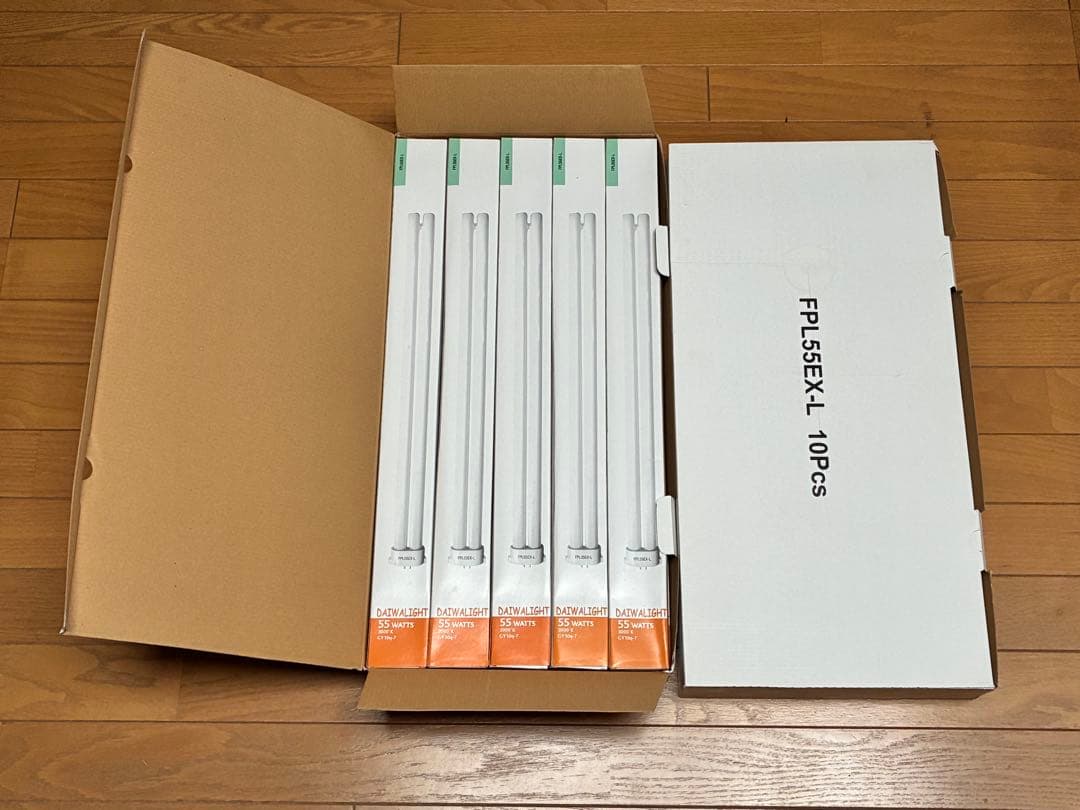 激安大特価　FPL55EX-L ツイン蛍光灯　昼光色　2本ブリッジ照明　計18本