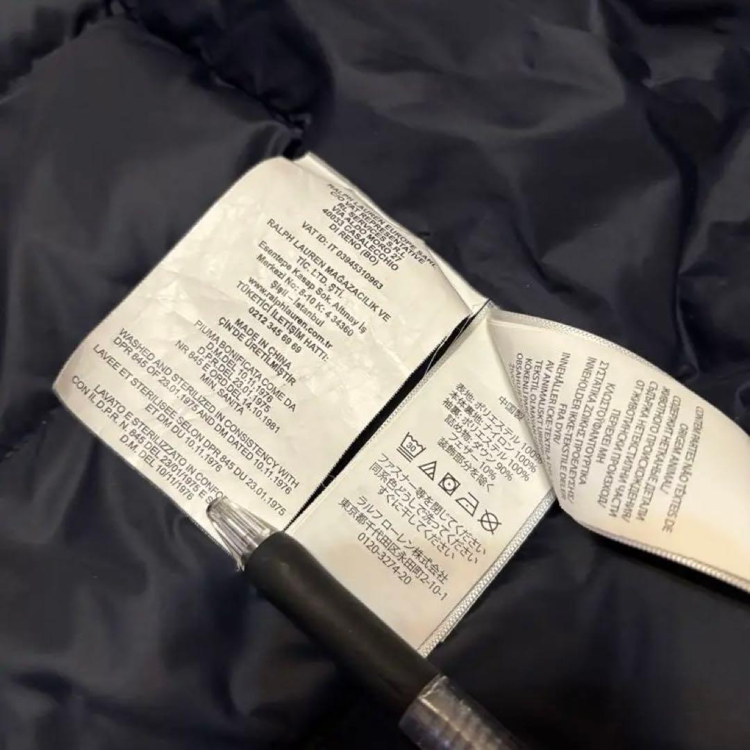 ポロ・ラルフローレン / ダウンステンカラーコート ネイビー SPサイズ