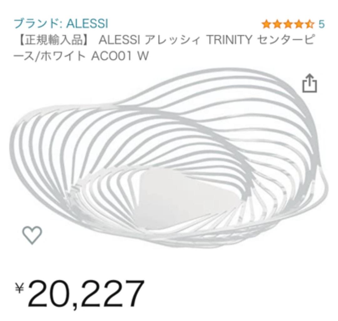 アレッシィー　バスケット　トリニティ　美品