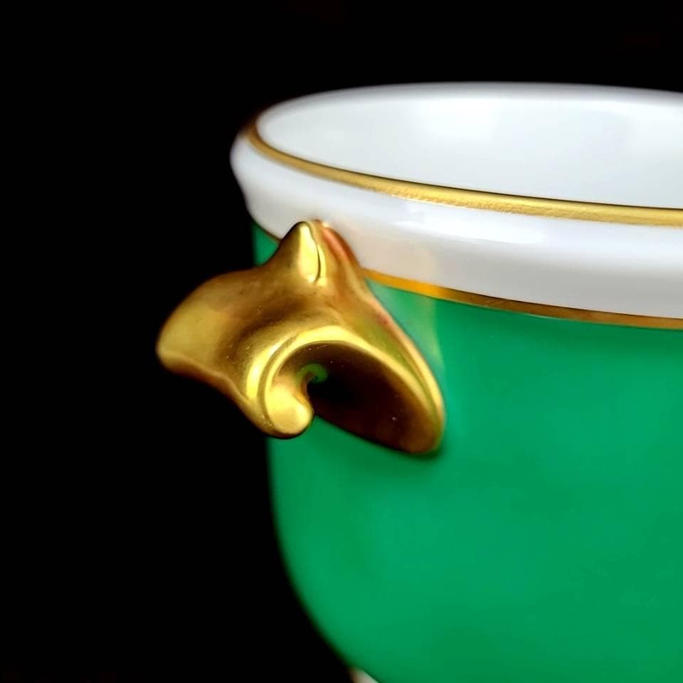 ◇美品◇リチャードジノリ　インペログリーン　アイスペール　トングつき