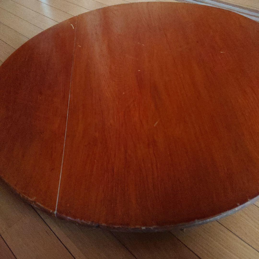 骨董 丸型ちゃぶ台　当時物　古家具