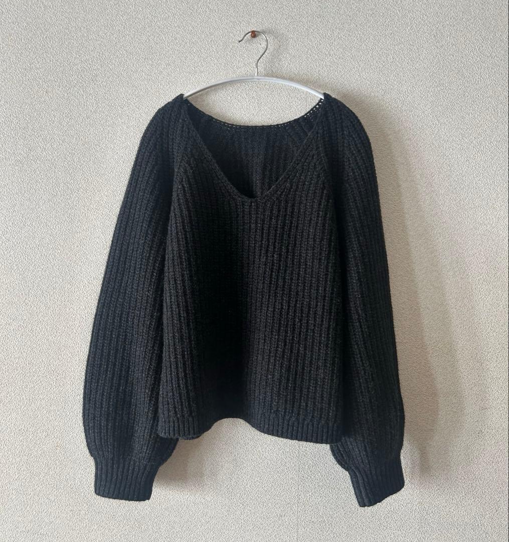 【Plage】yak mix loose ニット☆グレー