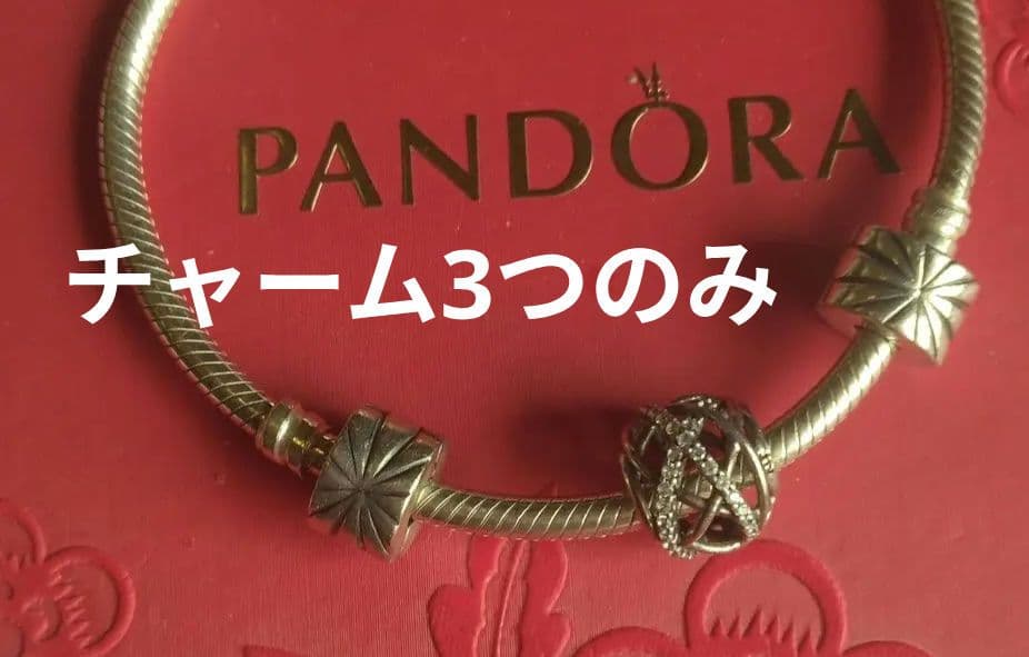 パンドラのチャームとクリップ2つ