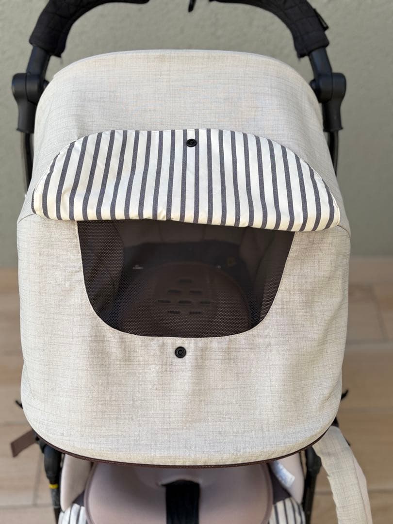 コンビ スゴカルα 4キャス compact ストライプベージュ