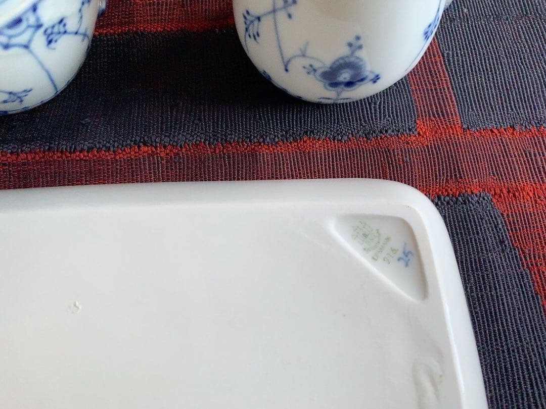 ロイヤルコペンハーゲン(B&G)クリーマー＆シュガーポット(蓋付):ヴィンテージ