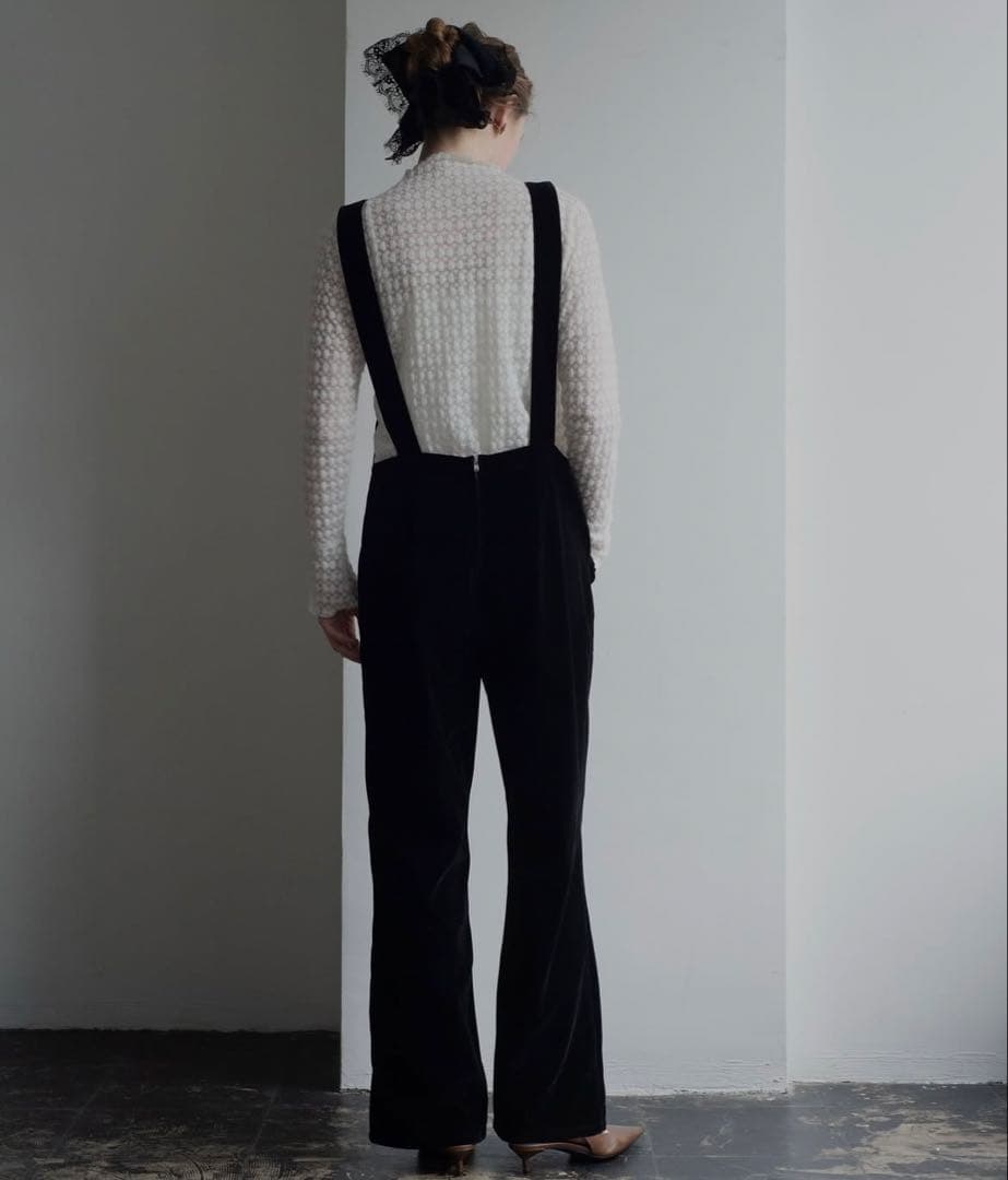 trefleplus TRÈFLE+1 ベルベットオーバーオール　サイズ　02