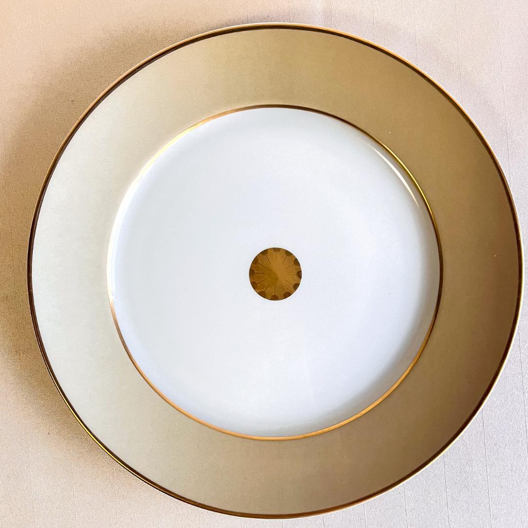 ★新品未使用 ★フランス製シャビーシックなディナープレート 4枚