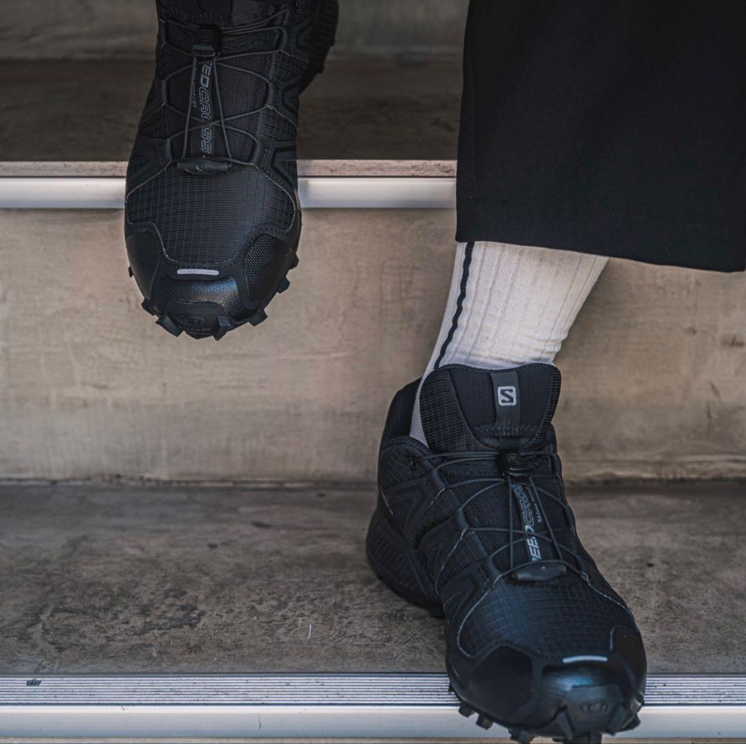 靴 SALOMON SPEEDCROSS 3 Black/Quiet Shade