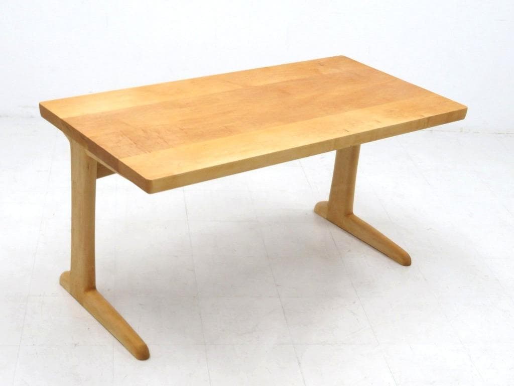 展示品　メープル材　無垢材　オイル仕上げ　デスク　書斎机　勉強机　北欧　高級