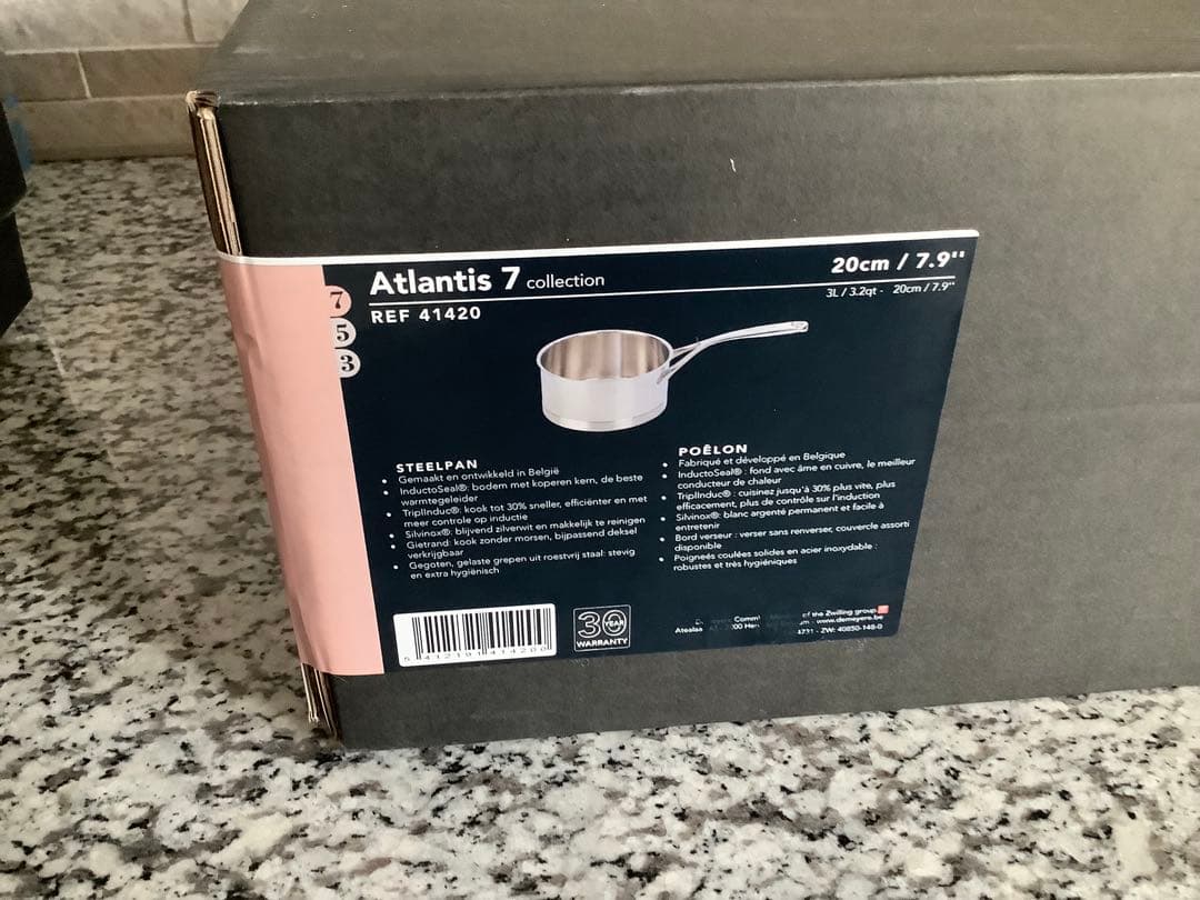 【新品未開封】 デメイエレ 片手鍋 20cm アトランティス7 Demeyere