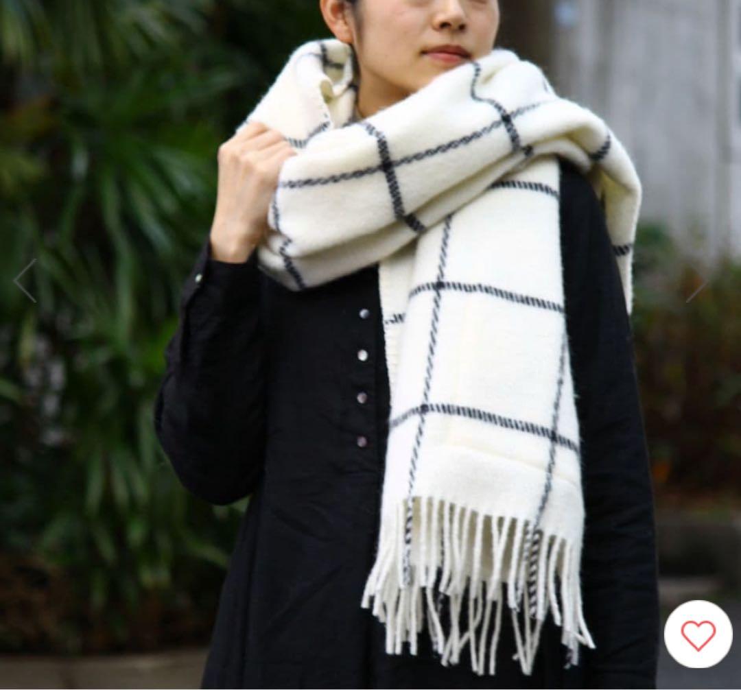 【未使用】KLIPPAN クリッパン　ストール　ヴィンガ　ホワイト（2ポケット）