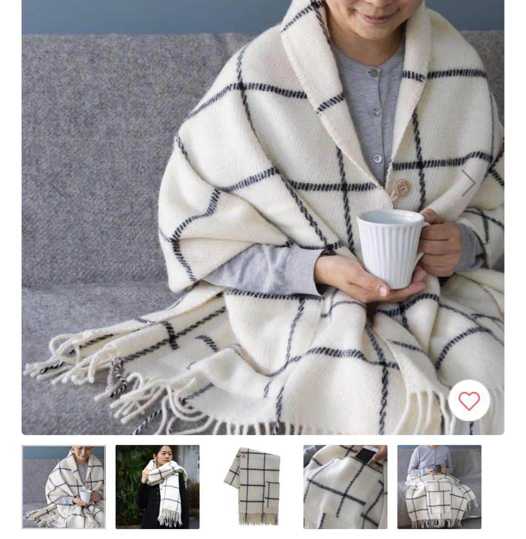 【未使用】KLIPPAN クリッパン　ストール　ヴィンガ　ホワイト（2ポケット）