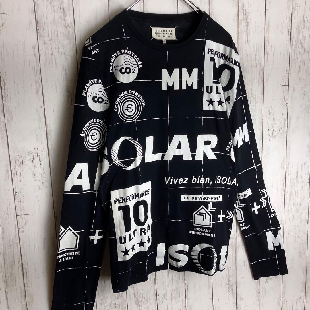 Martin Margiela 10 総柄　長袖　カットソー　イタリア製　46