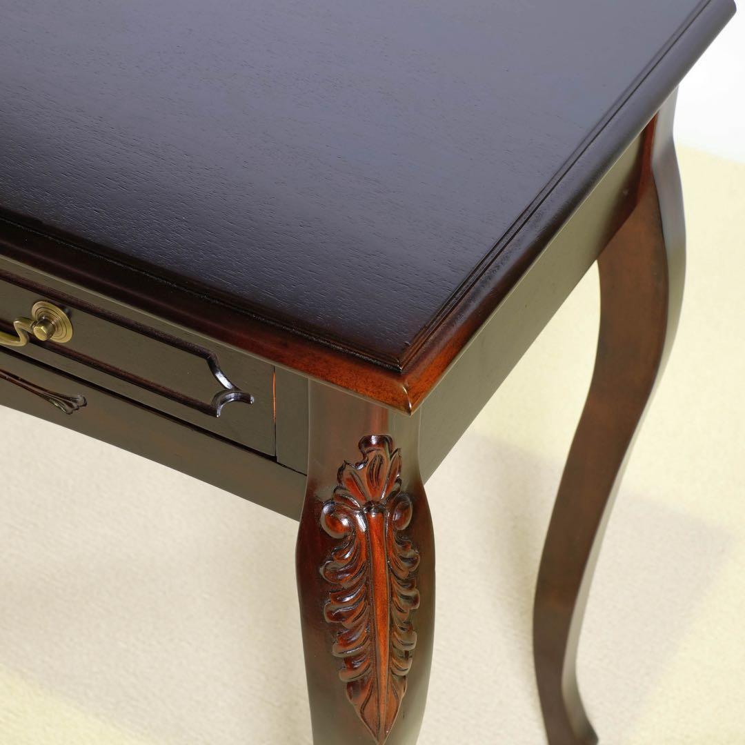 F 新品 アンティーク調 コンソールテーブル 机 デスク サイドテーブル 飾り棚