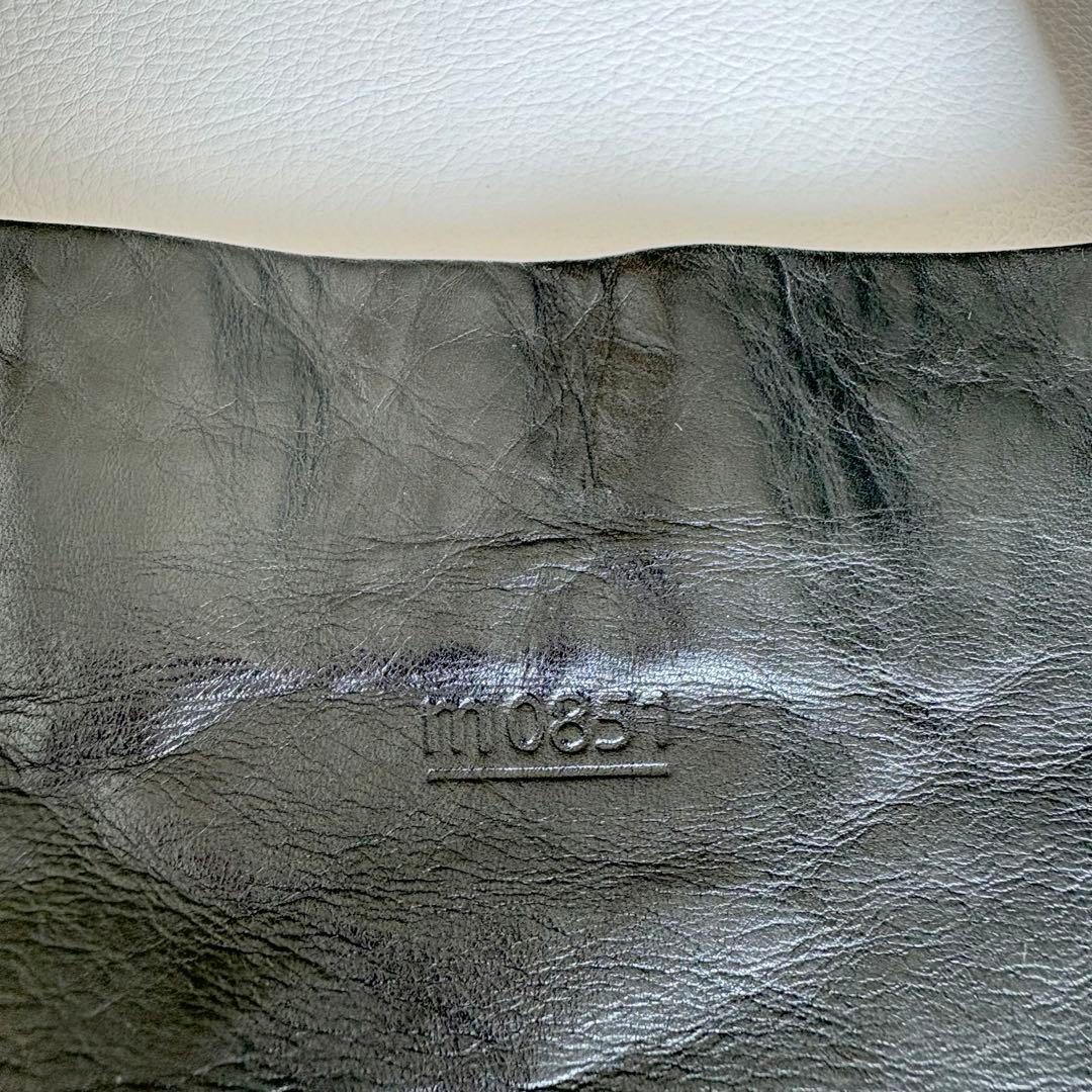 エムゼロエイトファイブワン m0851 アニリン レザー トートバッグ ブラック