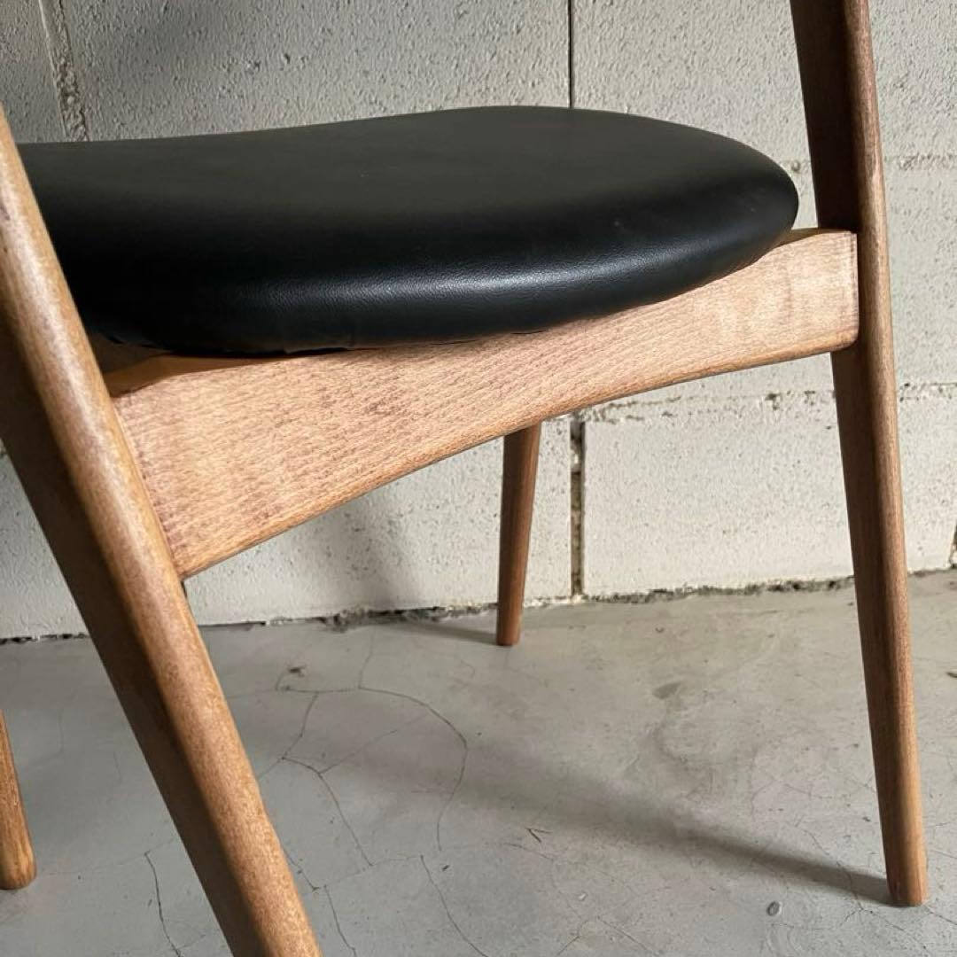 天然木無垢　北欧スタイル　ダイニングチェア　天然木笠木曲木　ハーフアーム