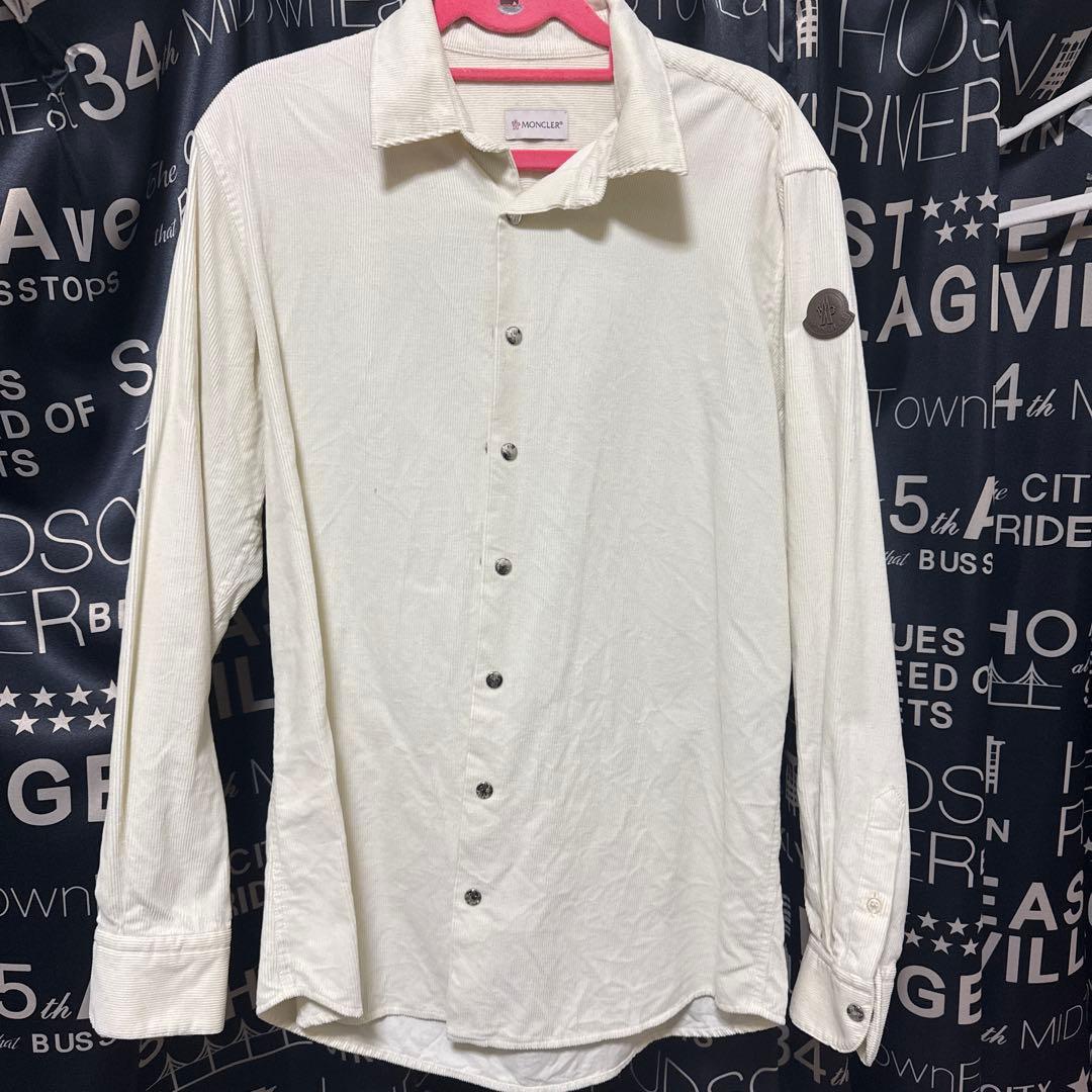 ひでまつ確実正規品！MONCLERコーデュロイシャツ