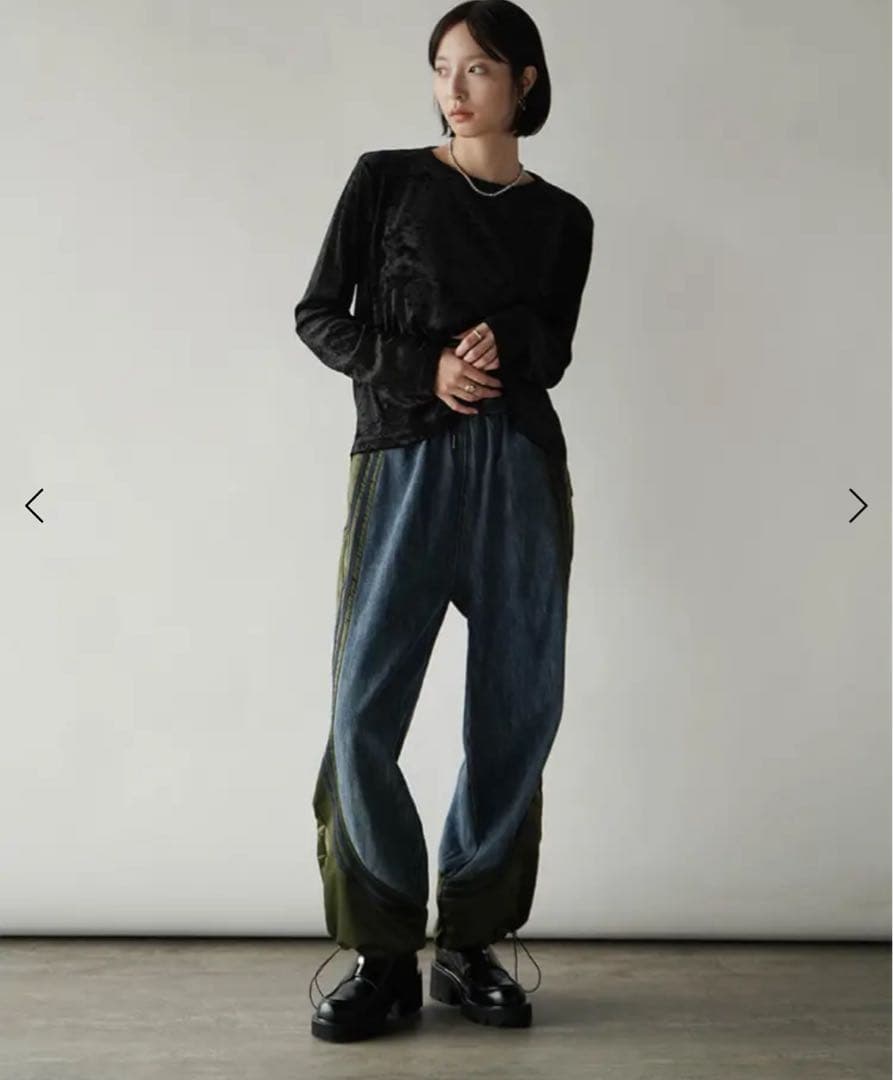 RADIATE ナイロンドッキングラインデニムパンツ　ヤマダヤ