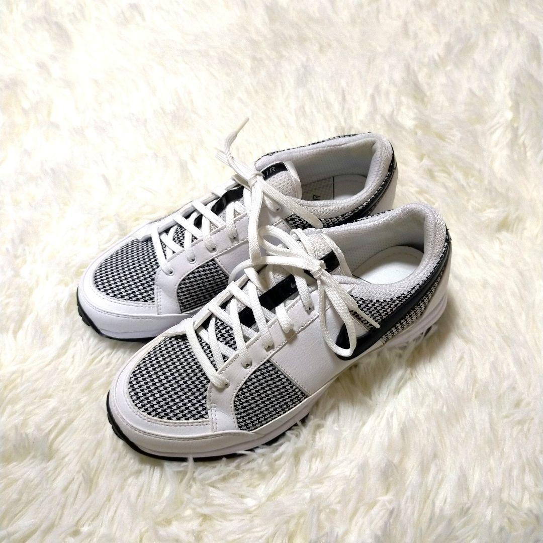 【美品】Nike Air TaC ゴルフシューズ　千鳥格子柄　23.5cm