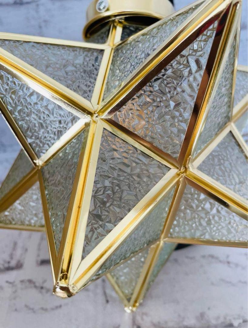 ペンダントライト 照明 おしゃれ 1灯 星形 星型 照明器具 ガラス 北欧