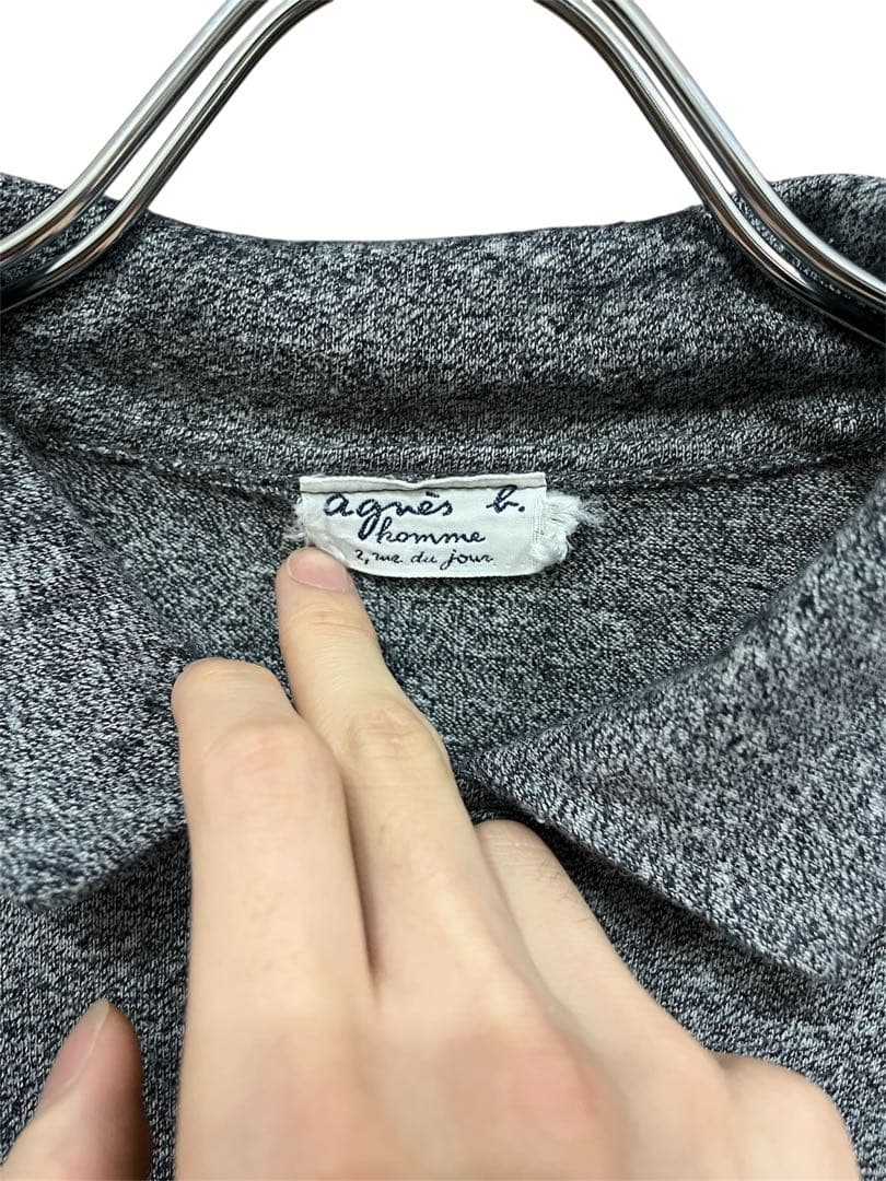 トップス 80s agnes b. homme drape long sleeve