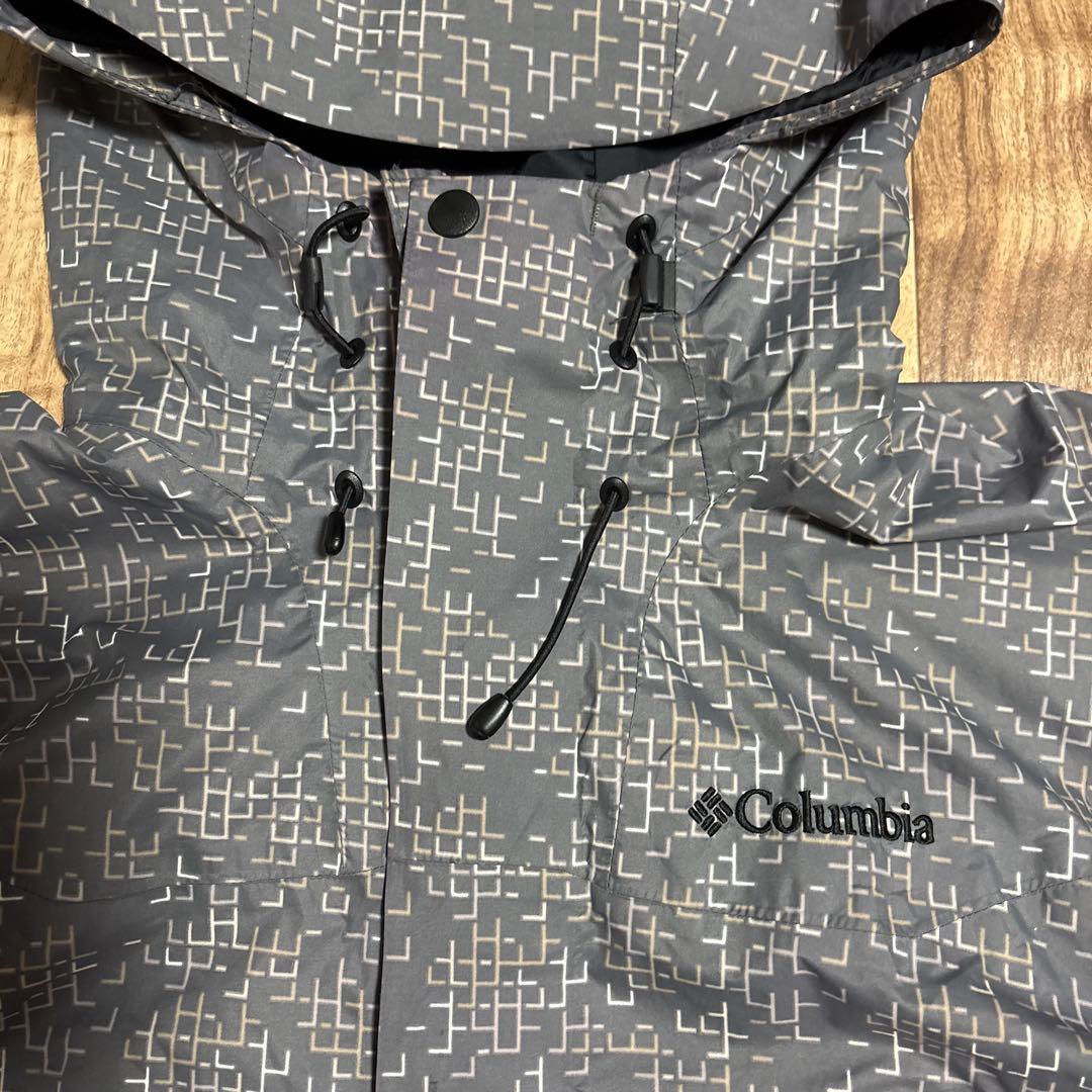 Colombia マウンテンパーカー 00s 総柄 チェックドローコード