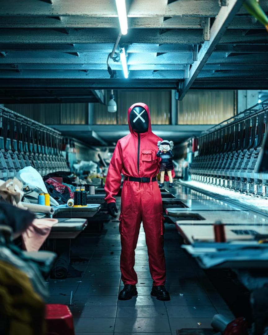 KAWS x Squid Game 3 Chul-Su フィギュア 彩色済み