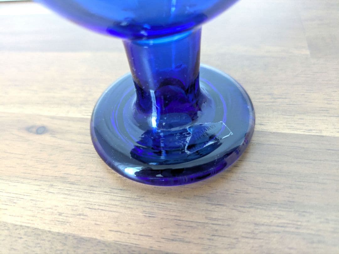 シエッポ　sieppo 脚付き　羽根あり　ヴィンテージ　ブルー　希少　バード