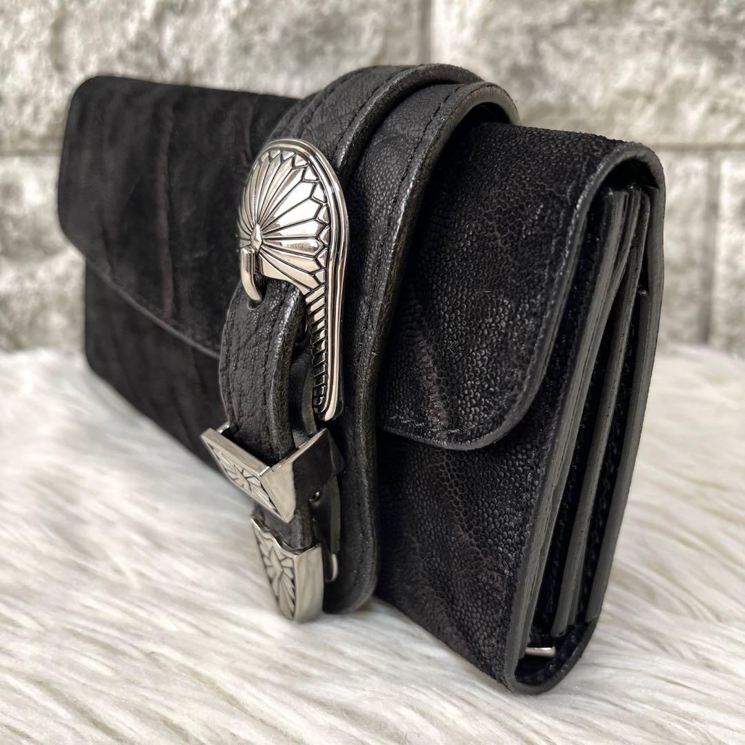 【新品未使用】ALUZUNI アルズニ　エレファントレザー　象革　長財布