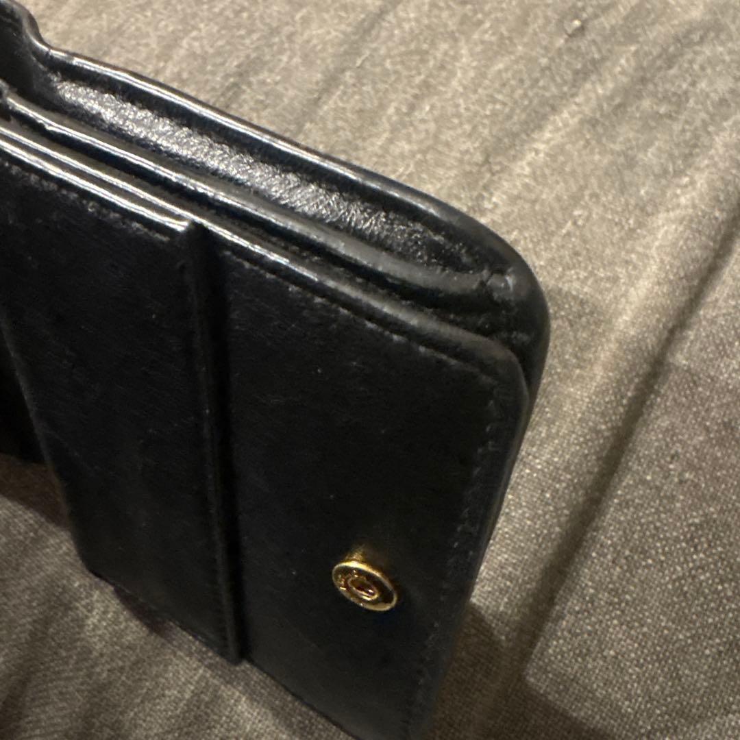 バレンシアガ　黒　二つ折り　財布　カード入れ　札入れ　