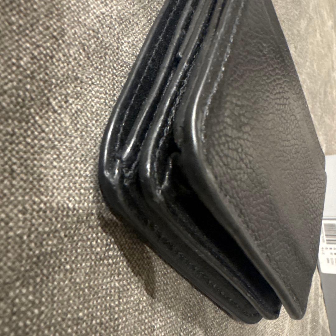 バレンシアガ　黒　二つ折り　財布　カード入れ　札入れ　