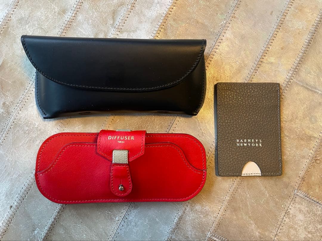 金子眼鏡SOMÉSコラボ レザー メガネケース　DIFFUSERメガネケース