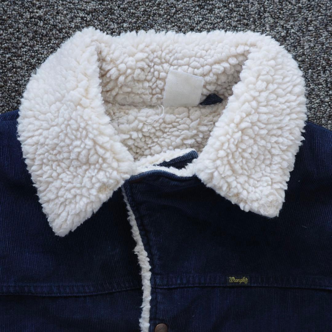 Wrangler ボア襟 ネイビー ジャケット
