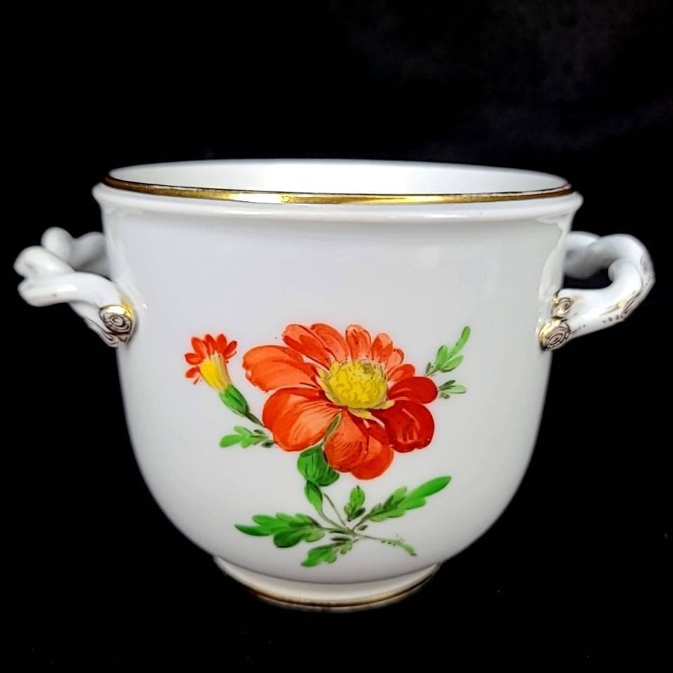 ☆良品☆マイセン　ベーシックフラワー　一つ花　キャッシュポット　植木鉢