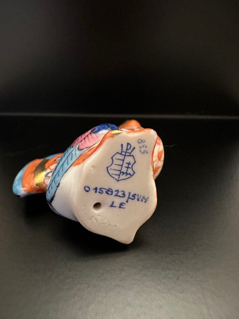 ヘレンド HEREND フィギュリン 鶏 とり 干支 酉 4㎝ 手のひらサイズ